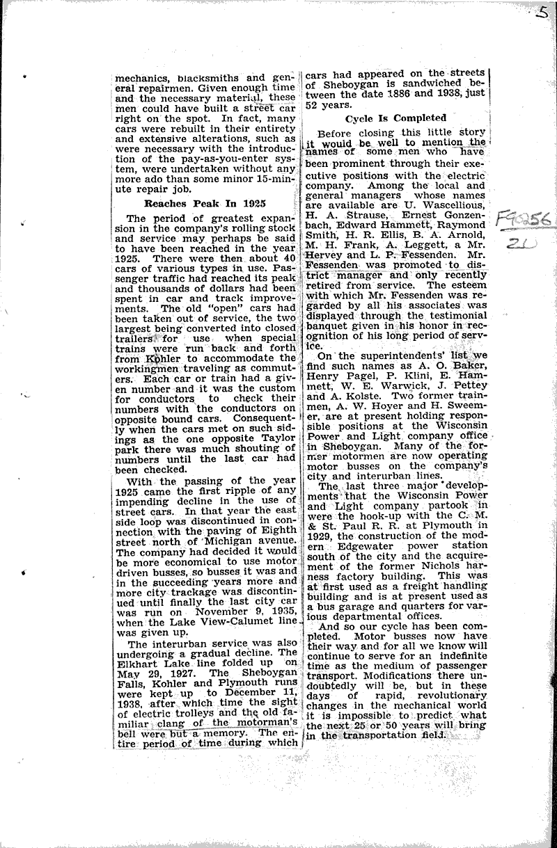  Source: Sheboygan Press Topics: Transportation Date: 1941-06-11