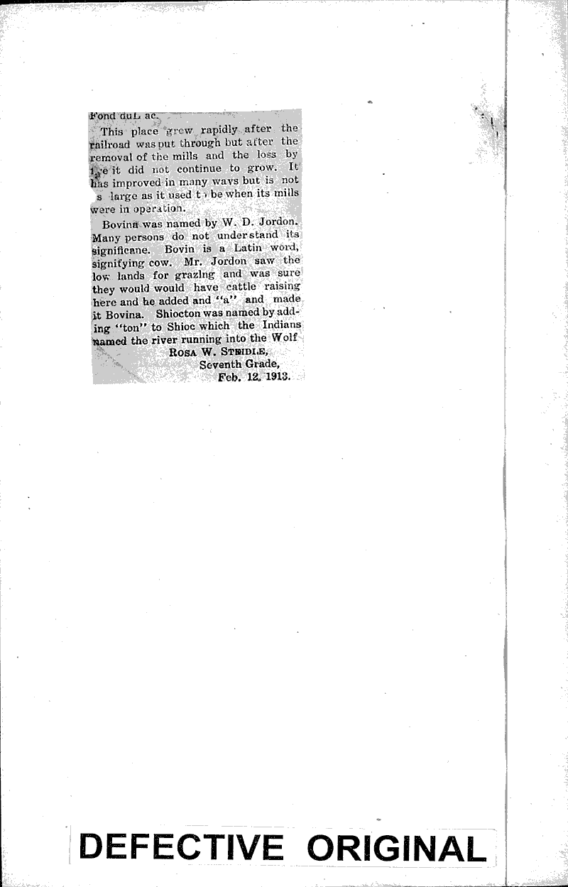  Source: Shiocton News Topics: Immigrants Date: 1913-02-14