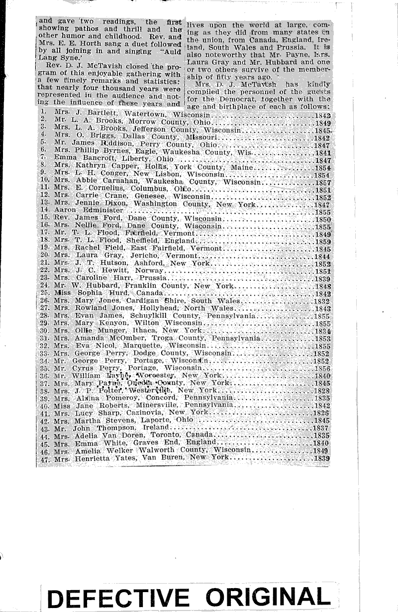 Entertaining of aged folks a most enjoyable event Source: Monroe County Democrat Date: 1920-10-21