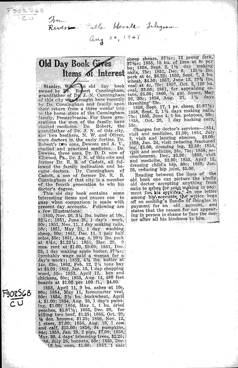  Date: 1927-08-30