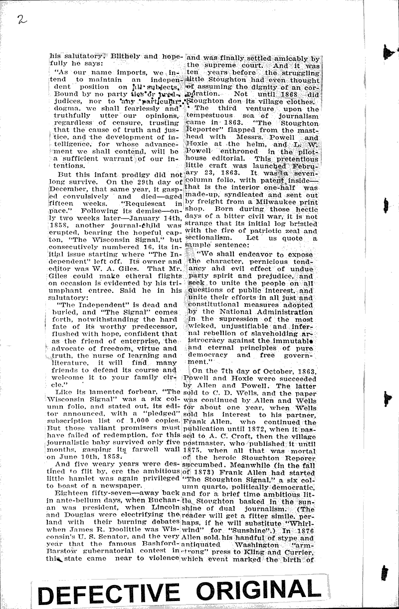  Source: Stoughton Courier-Hub Date: 1931-10-21