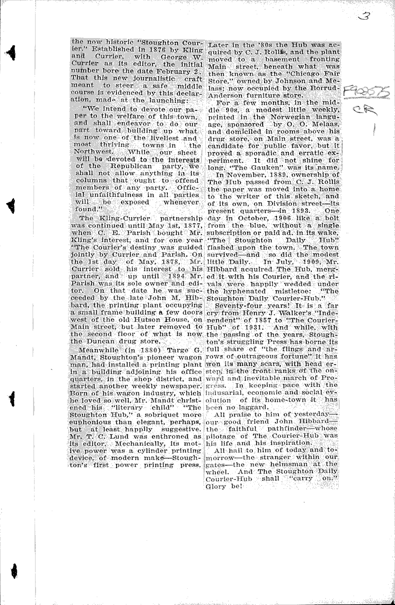  Source: Stoughton Courier-Hub Date: 1931-10-21