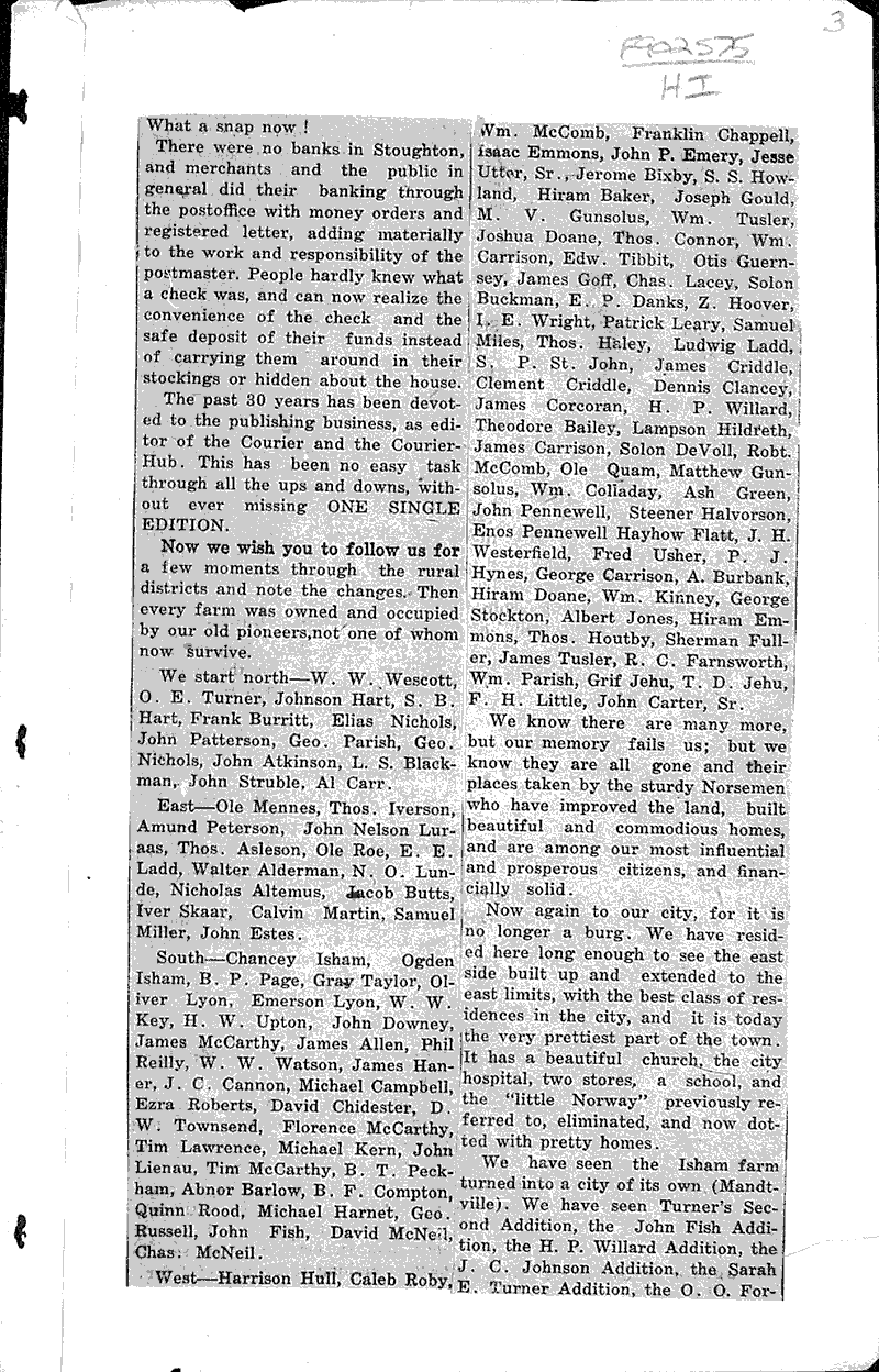  Source: Stoughton Courier-Hub Date: 1923-10-25