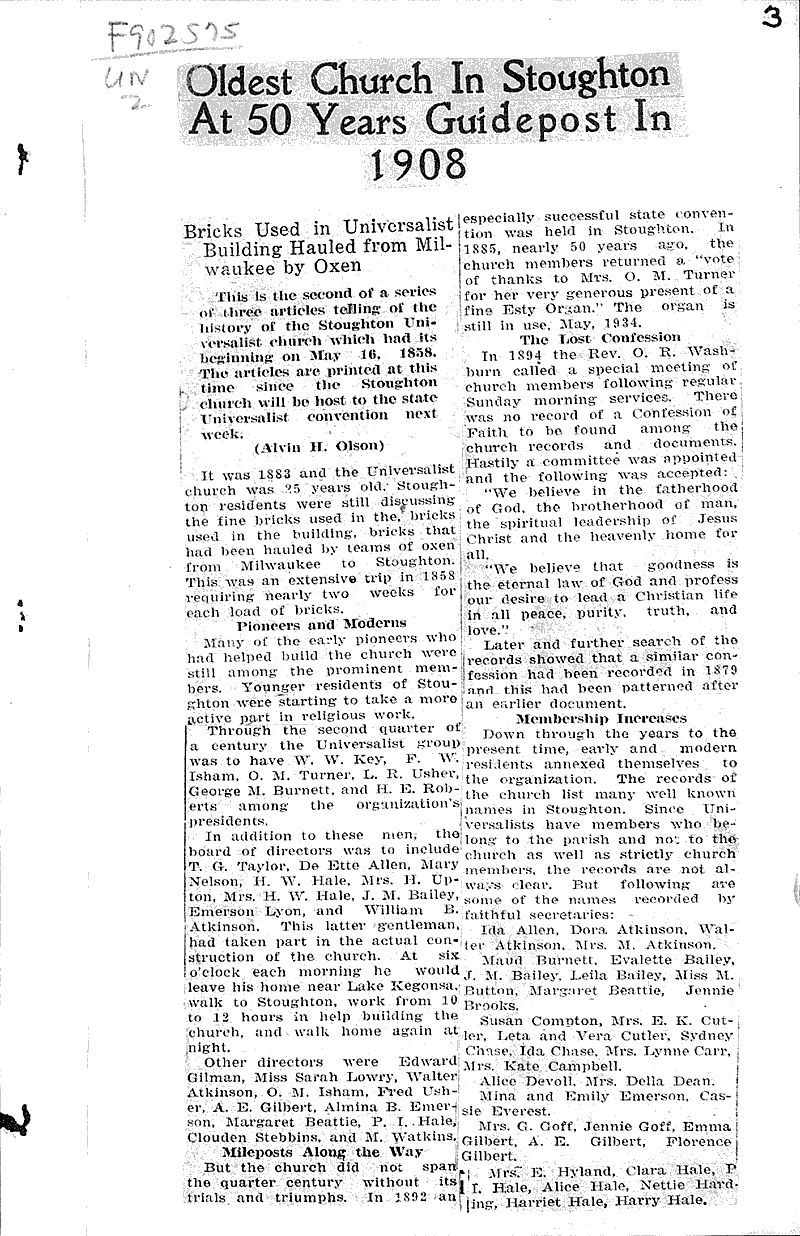  Topics: Church History Date: 1934-05-17