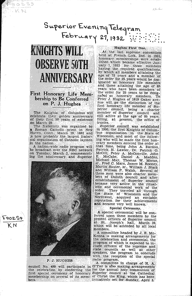  Source: Superior Evening Telegram Date: 1932-02-27