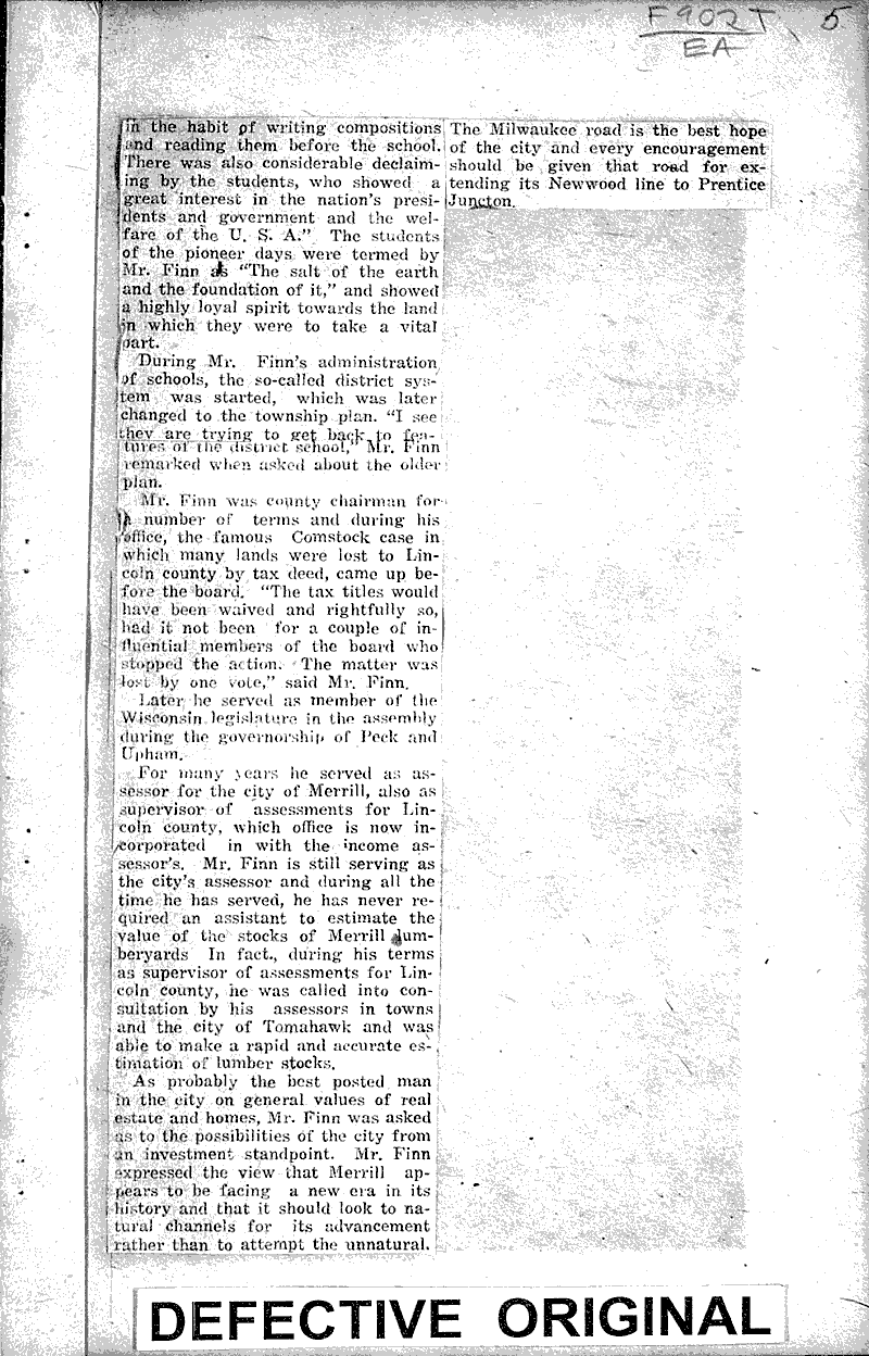  Source: Merrill Herald Date: 1921-02-22