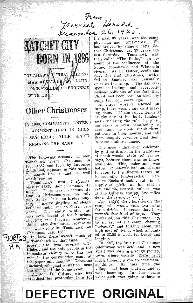  Source: Merrill Herald Date: 1925-12-26