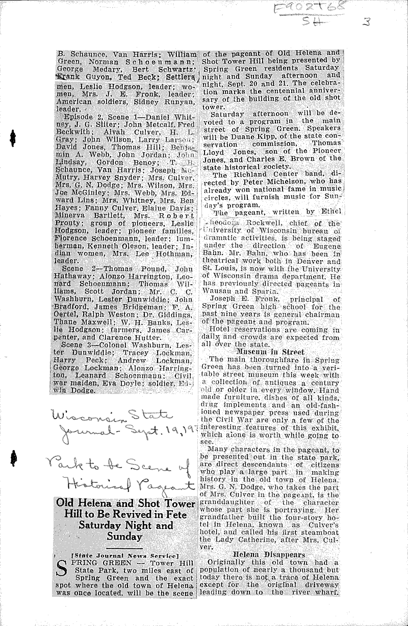  Source: Wisconsin State Journal Date: 1930-09-19