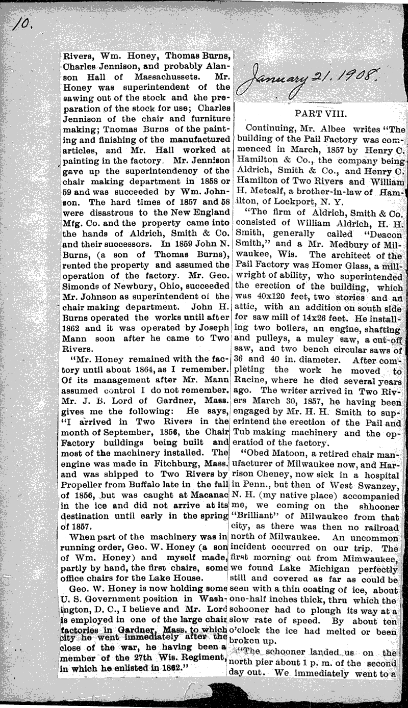  Source: Manitowoc News Topics: Transportation Date: 1907-11-30