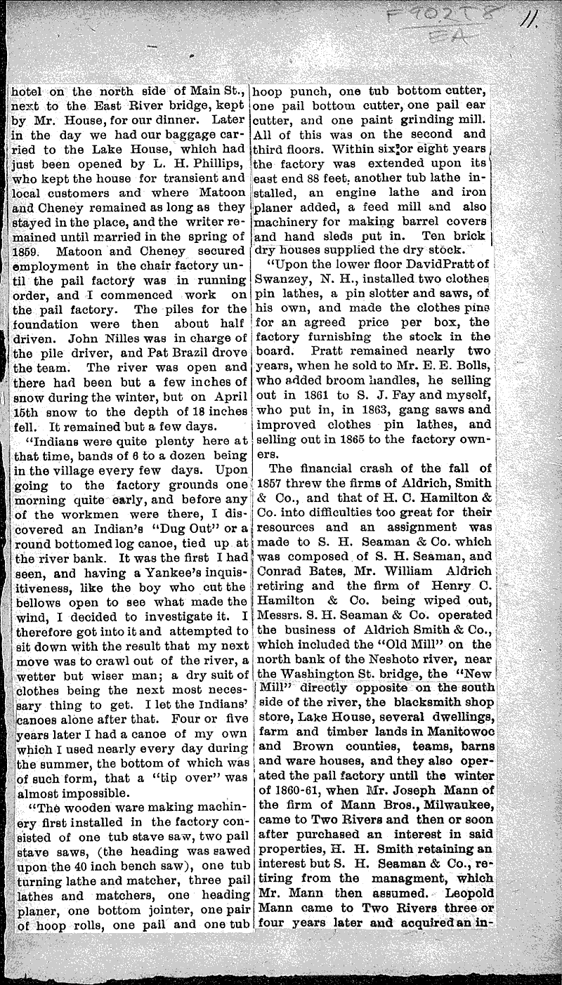  Source: Manitowoc News Topics: Transportation Date: 1907-11-30