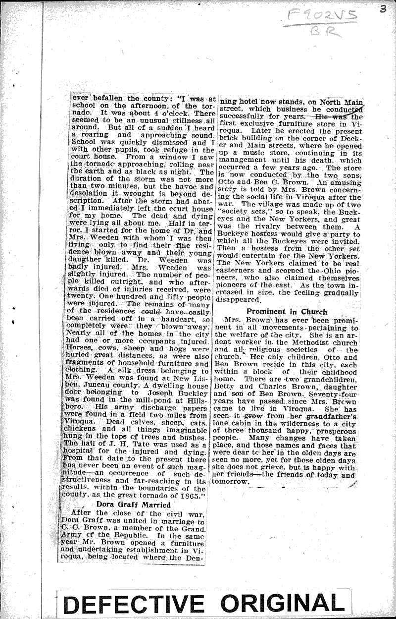Pioneer resident of Vernon County recalls history Source: La Crosse Tribune Date: 1922-12-10
