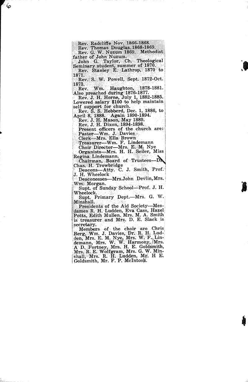  Source: Vernon County Censor Topics: Church History Date: 1930-06-04