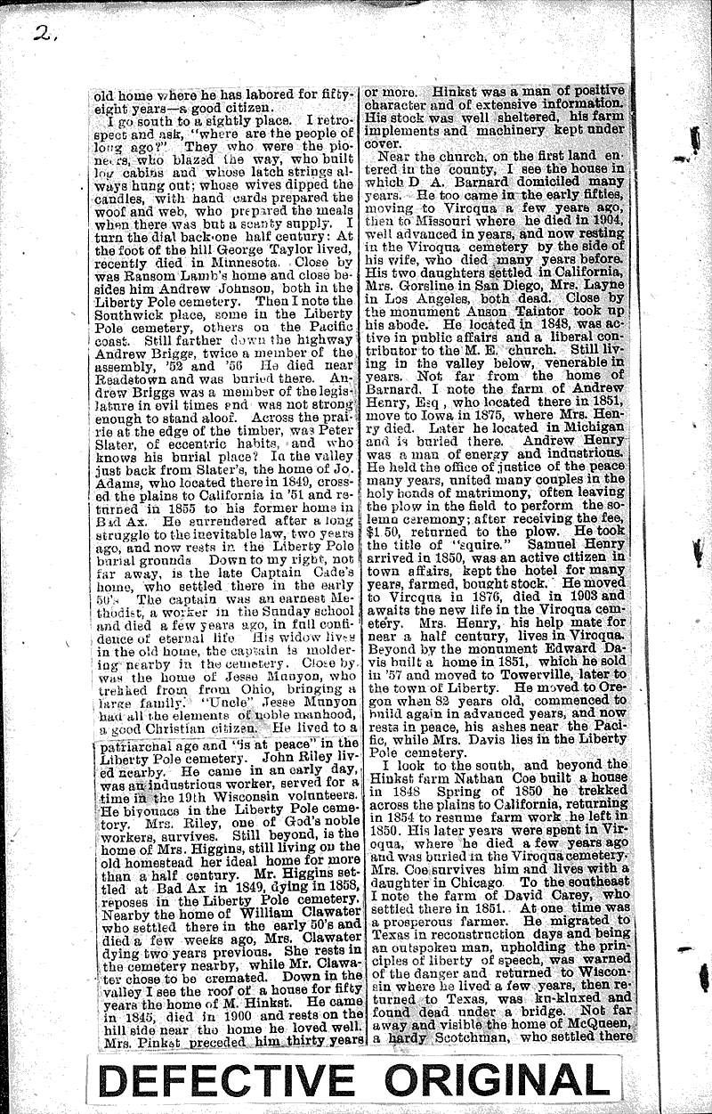 Fond memories of the olden days Newspaper Article/Clipping