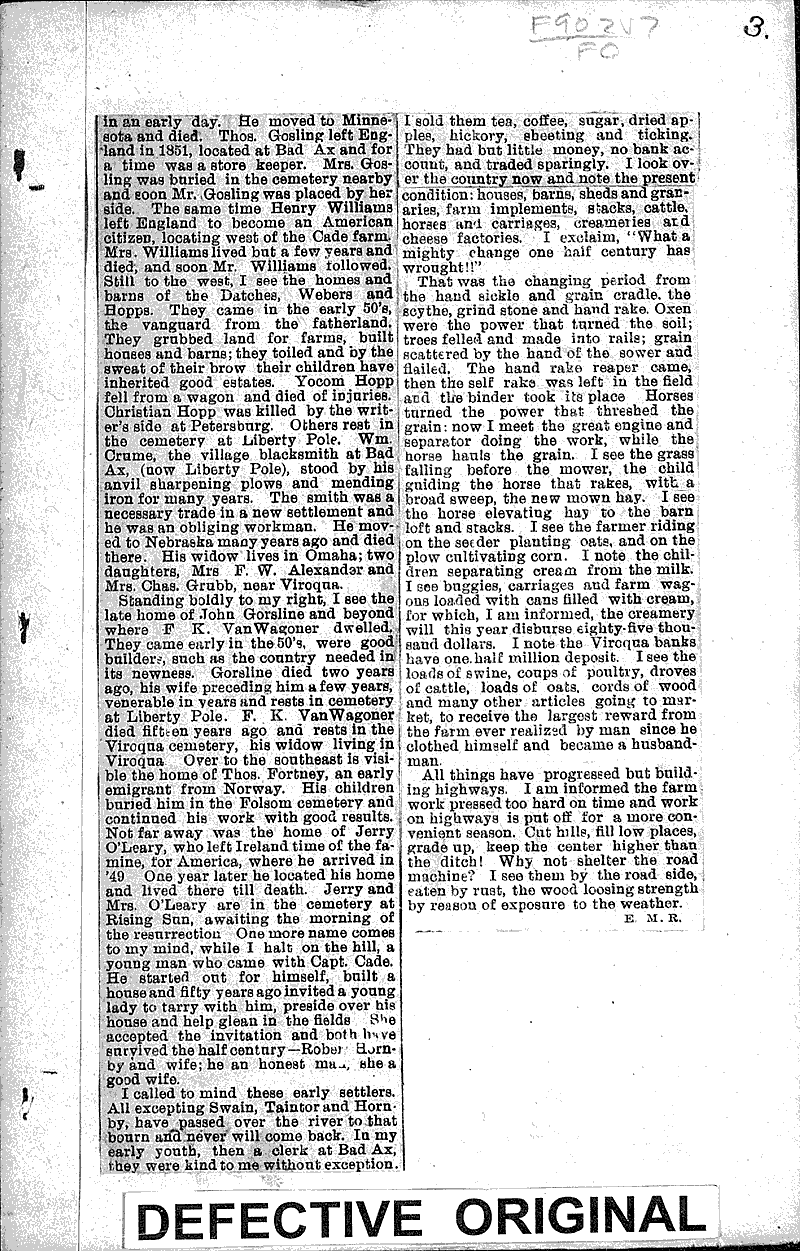 Fond memories of the olden days Newspaper Article/Clipping