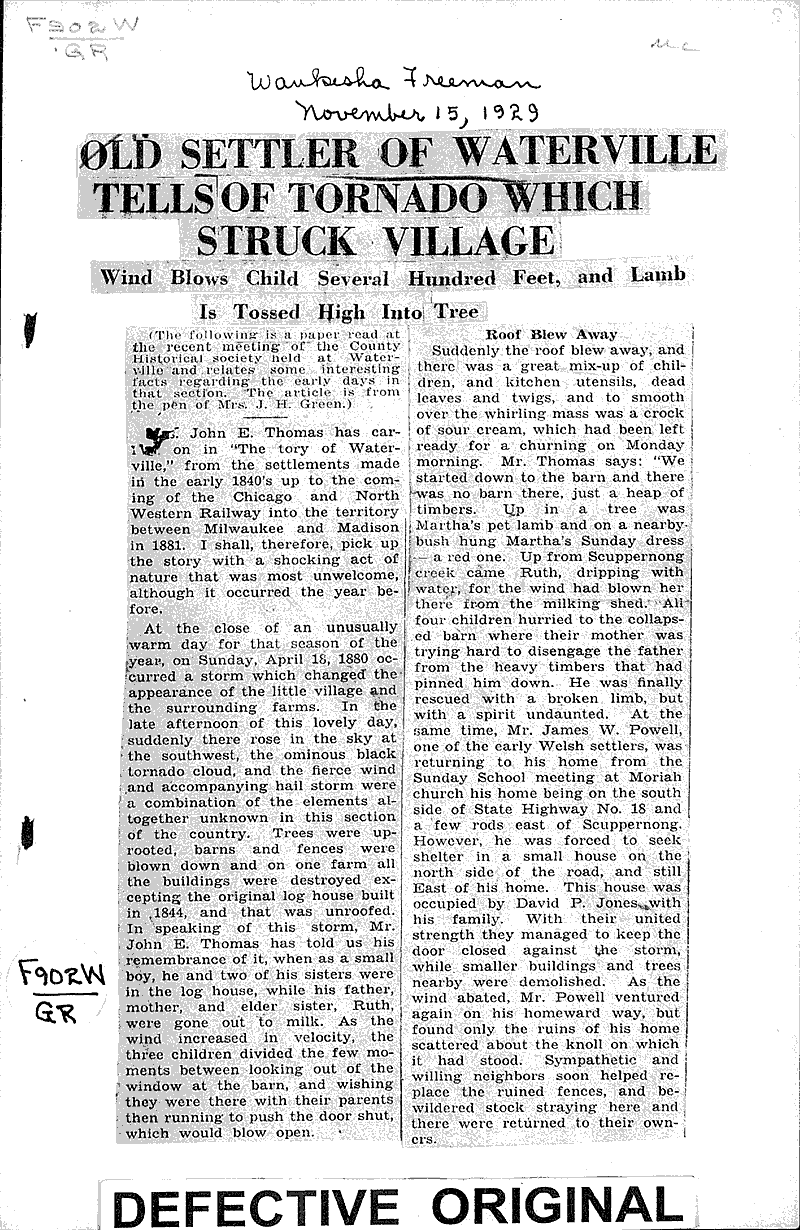  Source: Waukesha Freeman Date: 1929-11-15