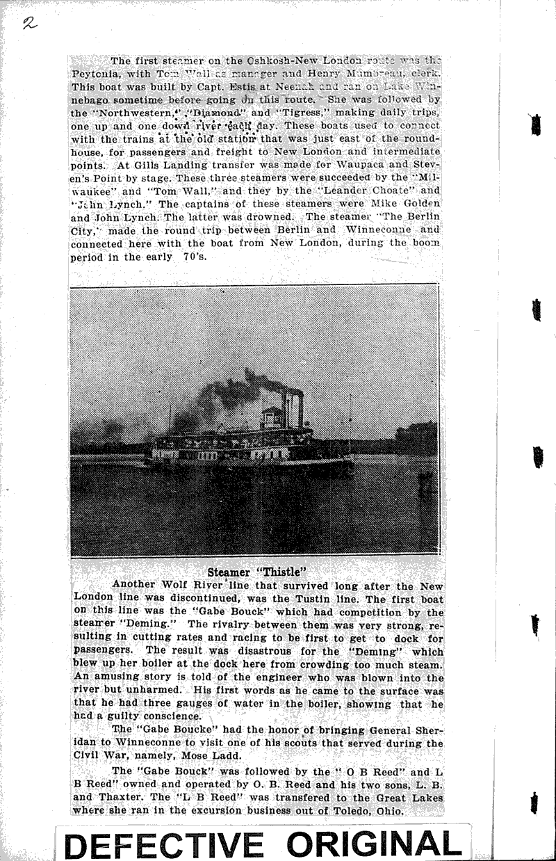  Source: Winneconne News Topics: Transportation Date: 1931-12-03