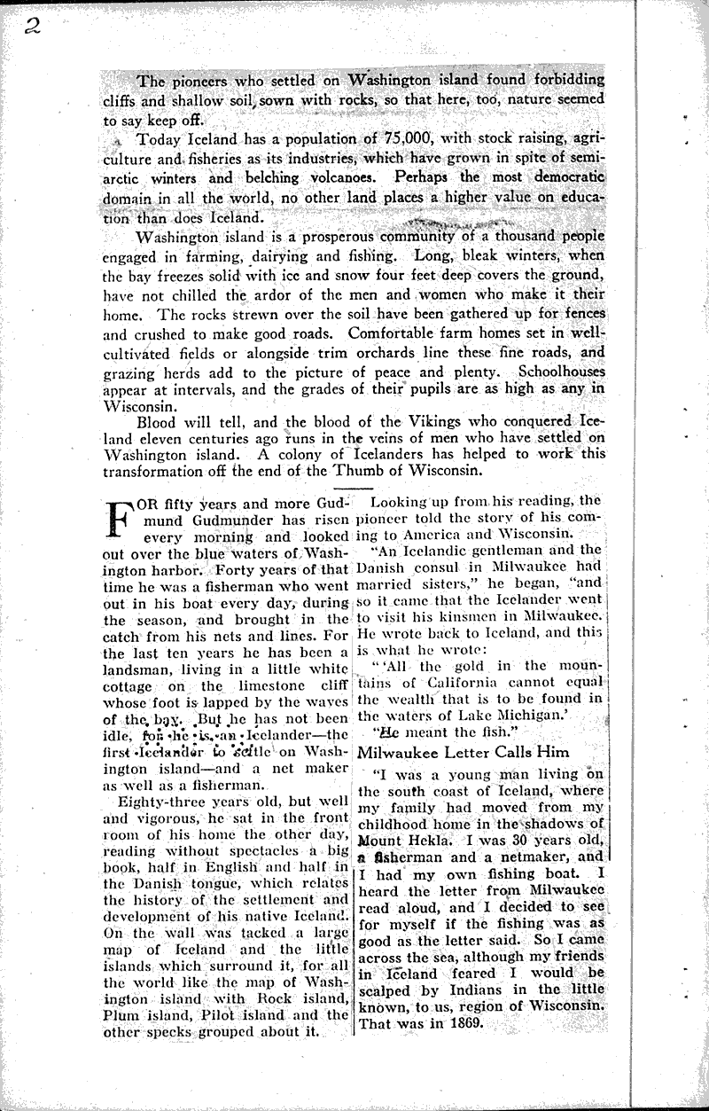  Source: Milwaukee Journal Topics: Immigrants Date: 1922-08-27