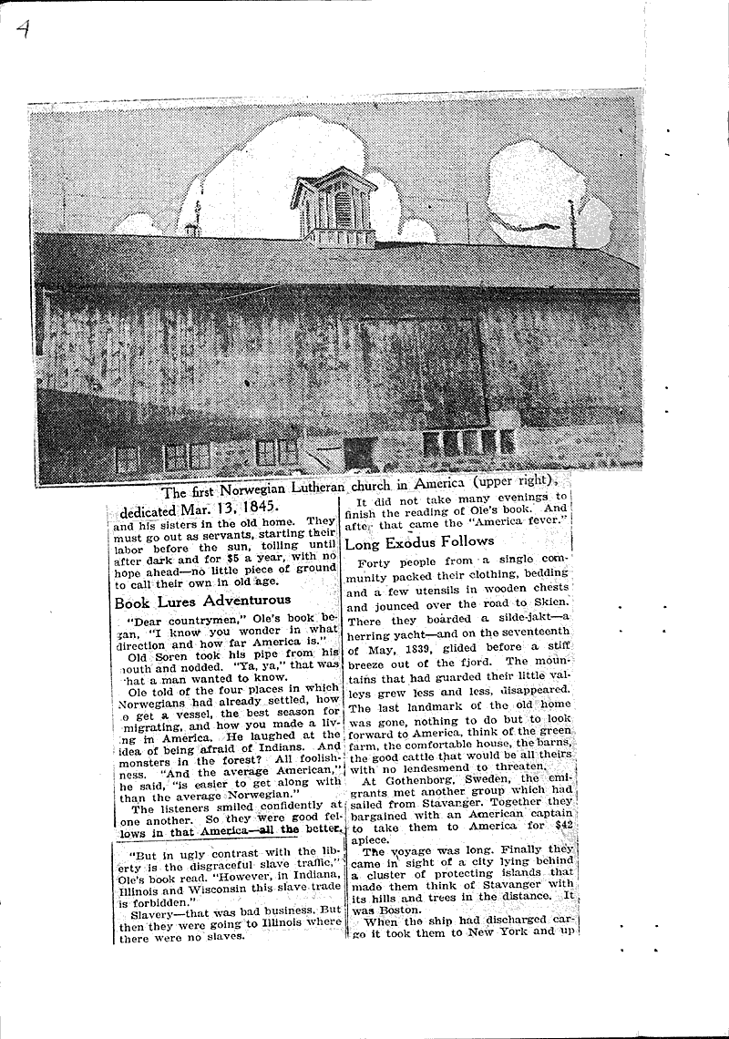  Source: Milwaukee Journal Topics: Church History Date: 1924-10-19