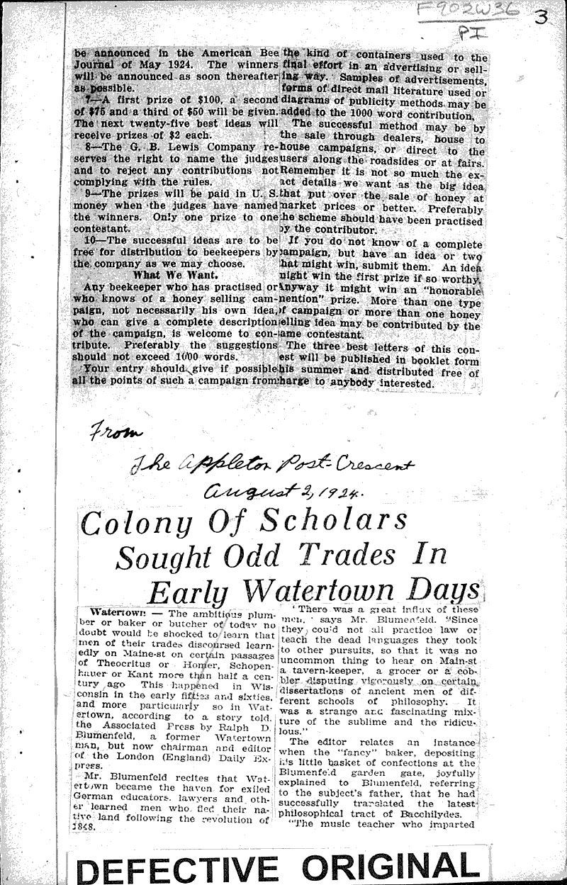 Colony of scholars sought odd trades in early Watertown days