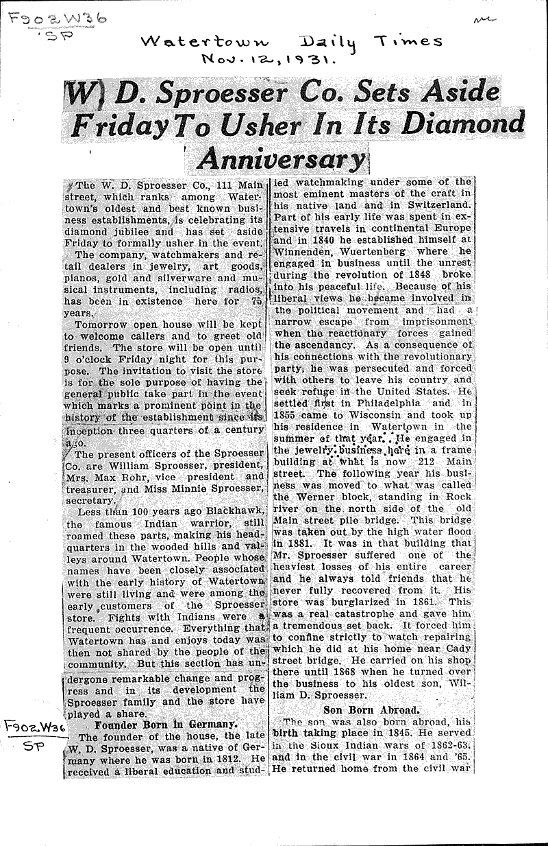 Source: Watertown Daily Times Topics: Industry Date: 1931-11-12