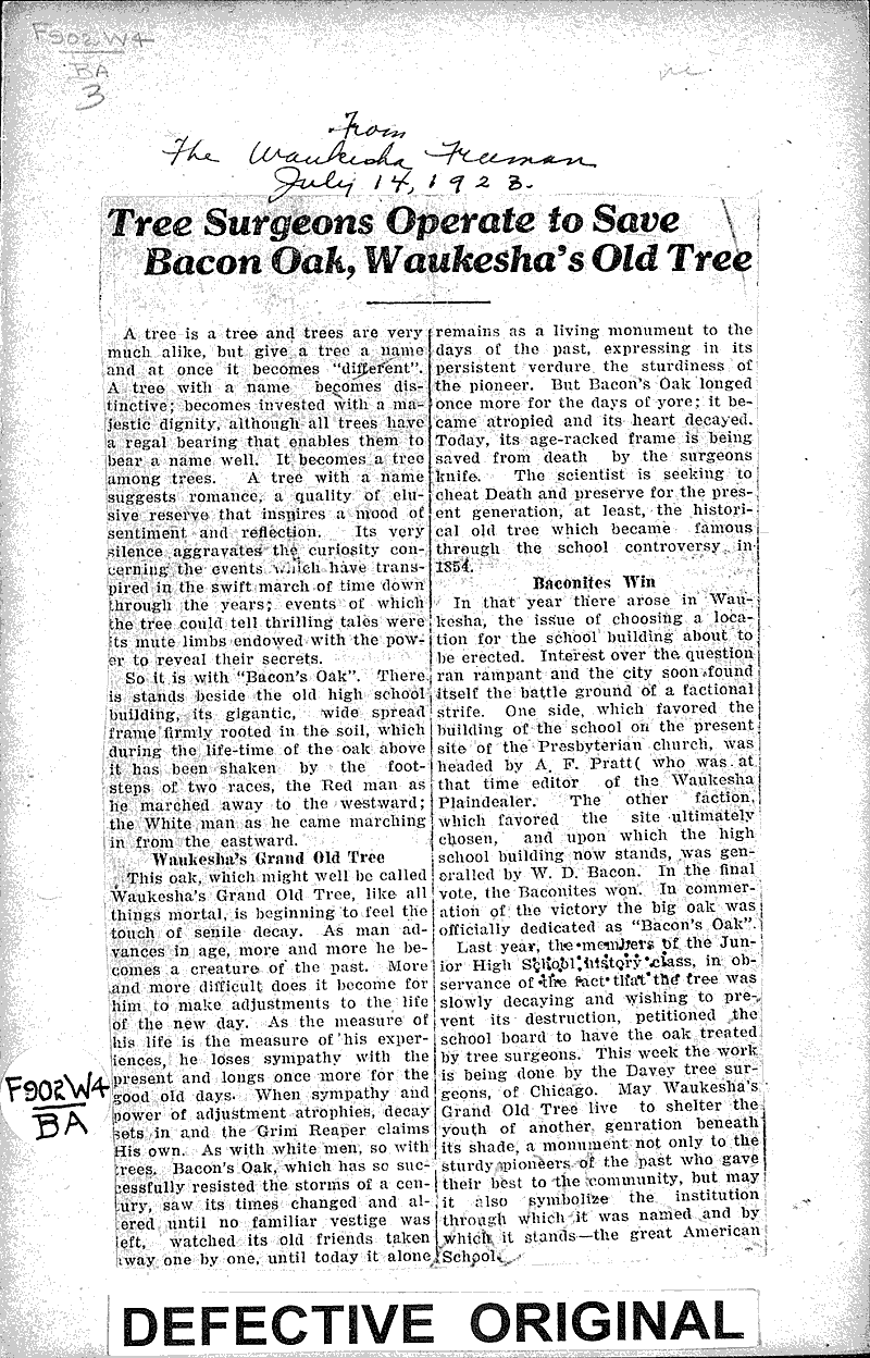  Source: Waukesha Freeman Topics: Agriculture Date: 1928-07-14