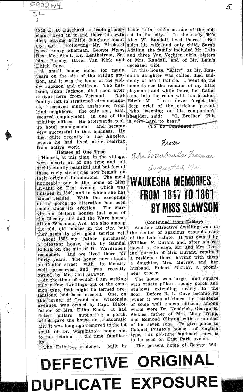  Source: Waukesha Freeman Date: 1921-08-18