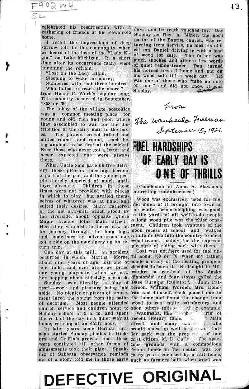  Source: Waukesha Freeman Date: 1921-08-18