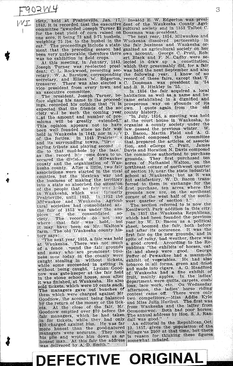  Source: Waukesha Freeman Topics: Agriculture Date: 1909-03-11