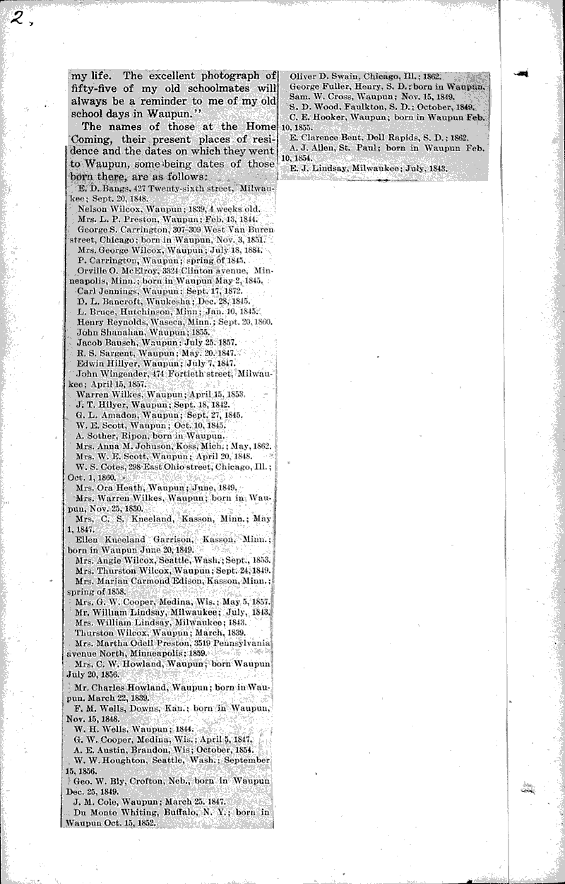 Remarkable photo Newspaper Article/Clipping Wisconsin Historical