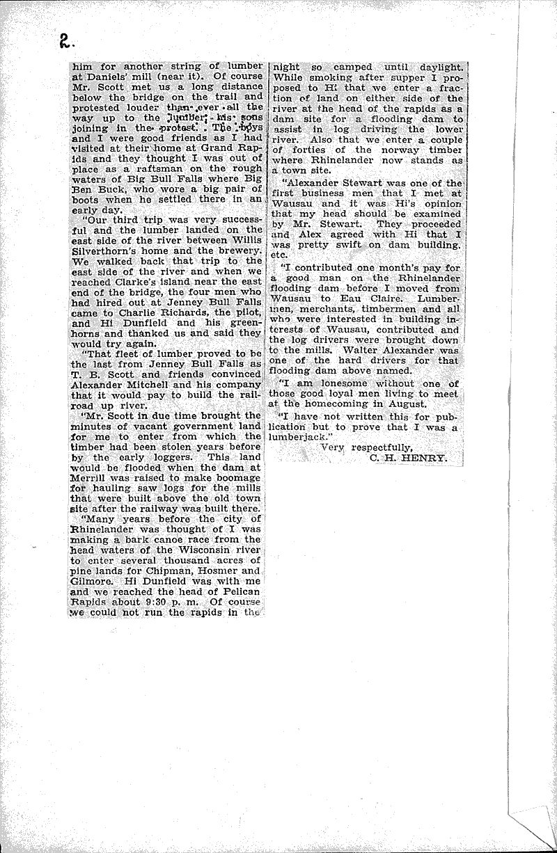  Source: Wausau Daily Record-Herald Topics: Industry Date: 1932-07-28