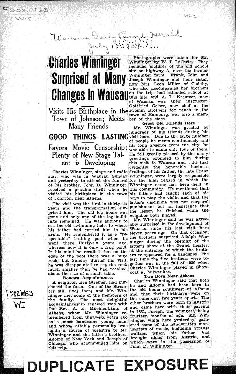  Source: Wausau Daily Record-Herald Date: 1934-07-17