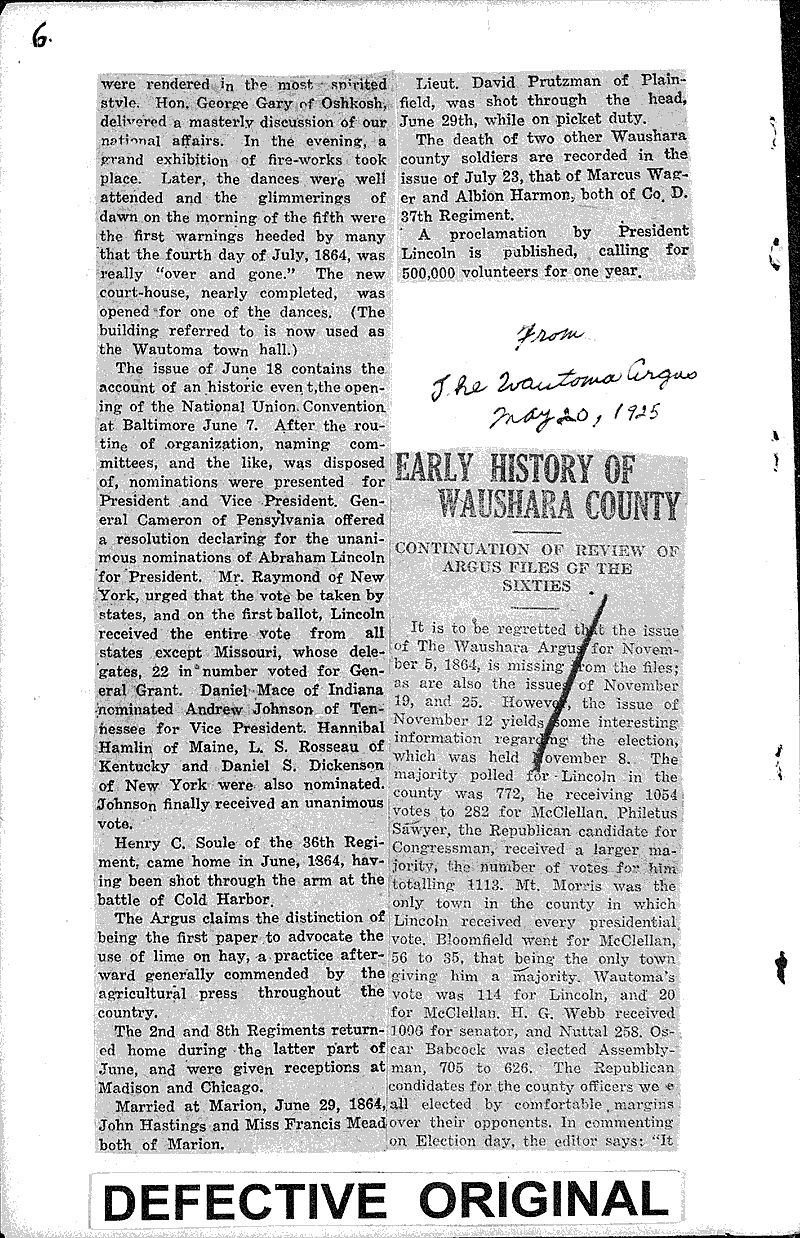  Source: Wautoma Argus Date: 1924-02-13