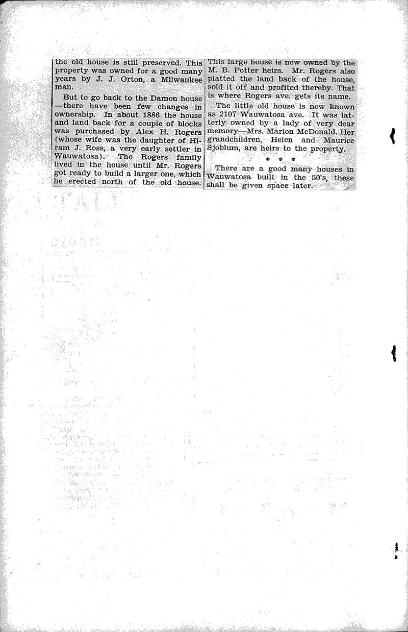  Source: Wauwatosa News Topics: Architecture Date: 1933-08-17