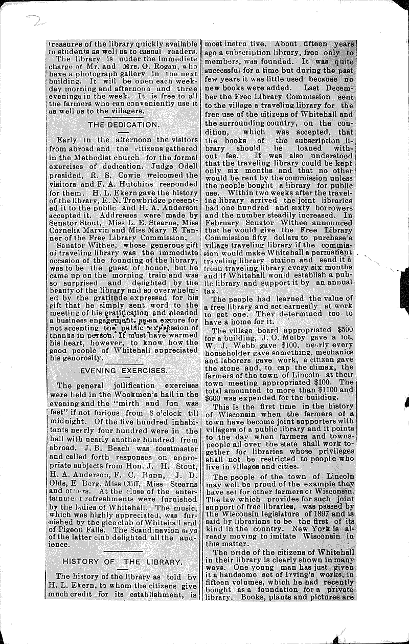  Source: La Crosse Chronicle Topics: Architecture Date: 1899-09-21