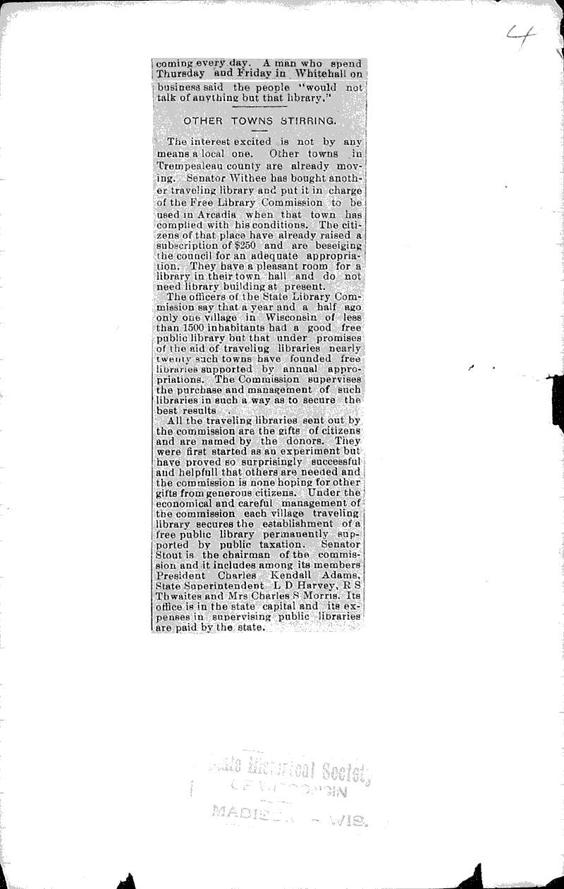  Source: La Crosse Chronicle Topics: Architecture Date: 1899-09-21