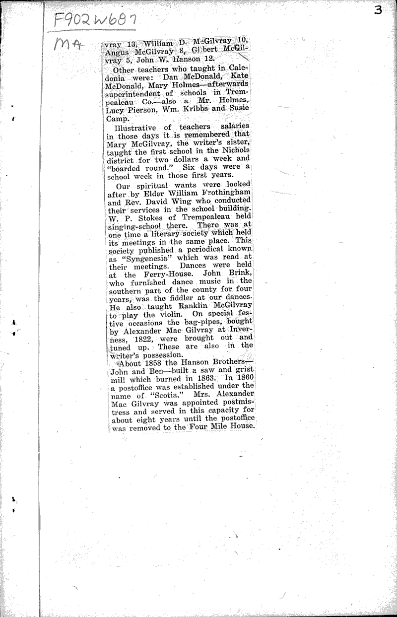  Source: Whitehall Times Date: 1926-03-20