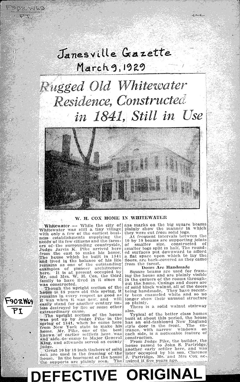  Source: Janesville Gazette Topics: Architecture Date: 1929-03-09