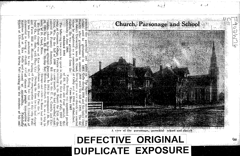  Source: Wisconsin Rapids Tribune Topics: Church History Date: 1923-03-20