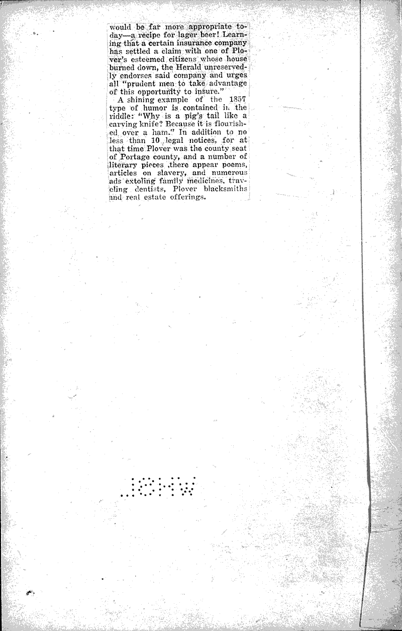  Source: Wisconsin Rapids Tribune Topics: Civil War Date: 1926-12-11