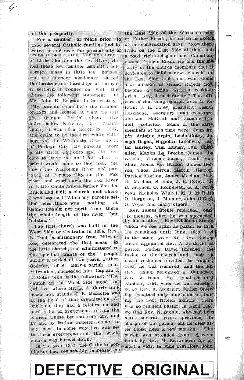  Source: Wood County Reporter Topics: Church History Date: 1914-12-31