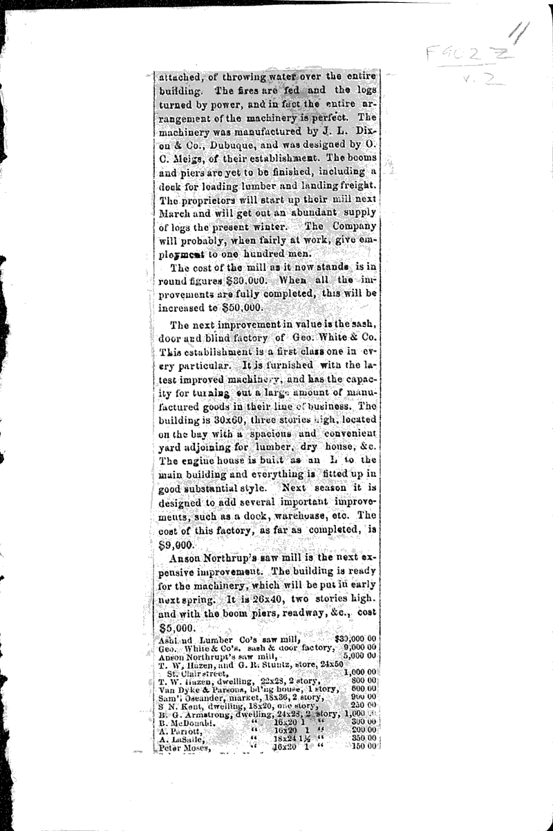 Ashland! Newspaper Article/Clipping Wisconsin Historical Society