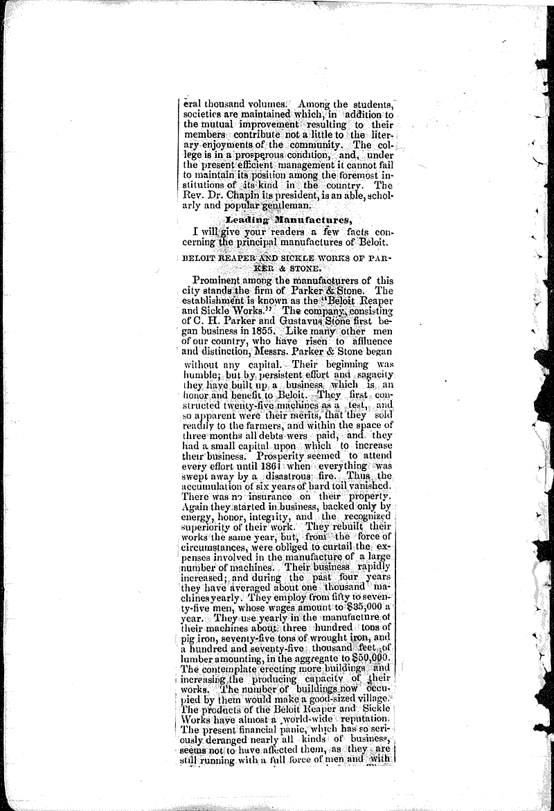 Beloit Source: Milwaukee Journal Date: 1873-12-10