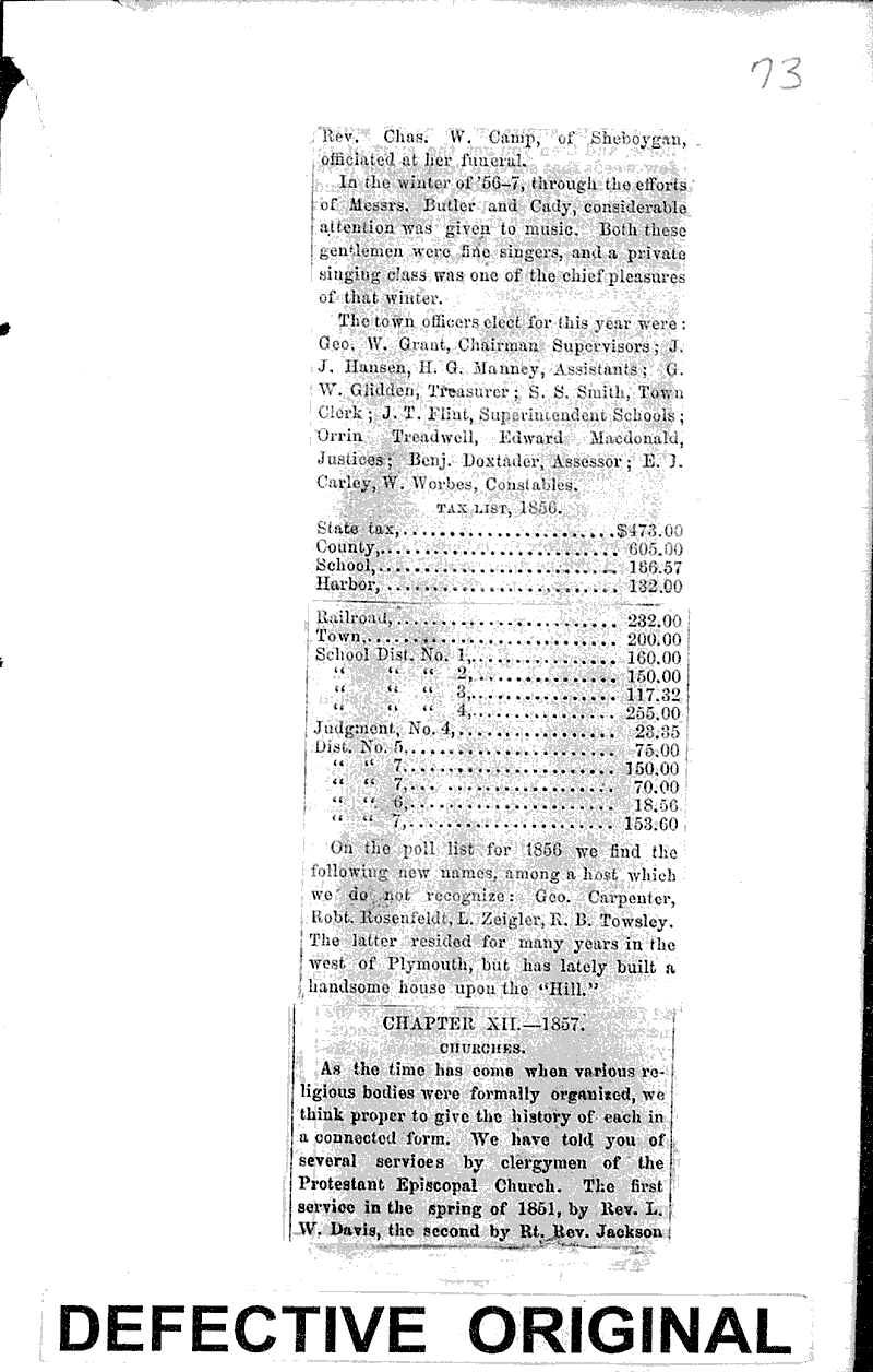  Source: Plymouth Reporter Date: 1872-12-10