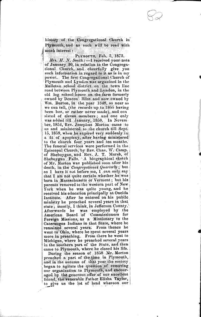  Source: Plymouth Reporter Date: 1872-12-10