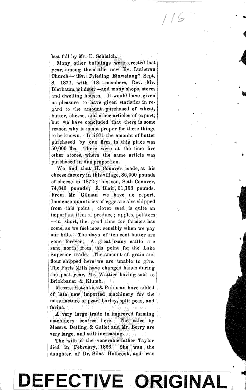  Source: Plymouth Reporter Date: 1872-12-10