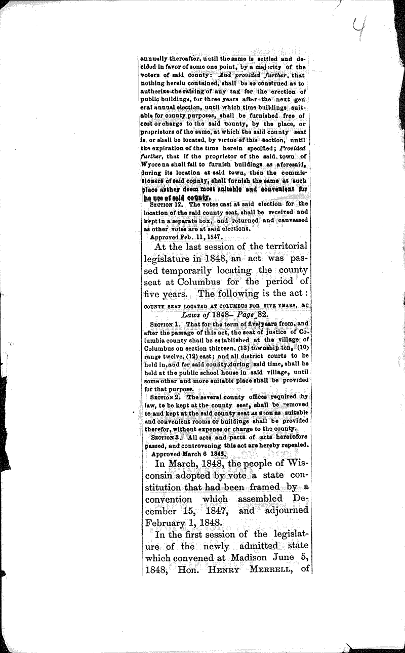  Source: Wisconsin State Register Topics: Government and Politics Date: 1875-11-06