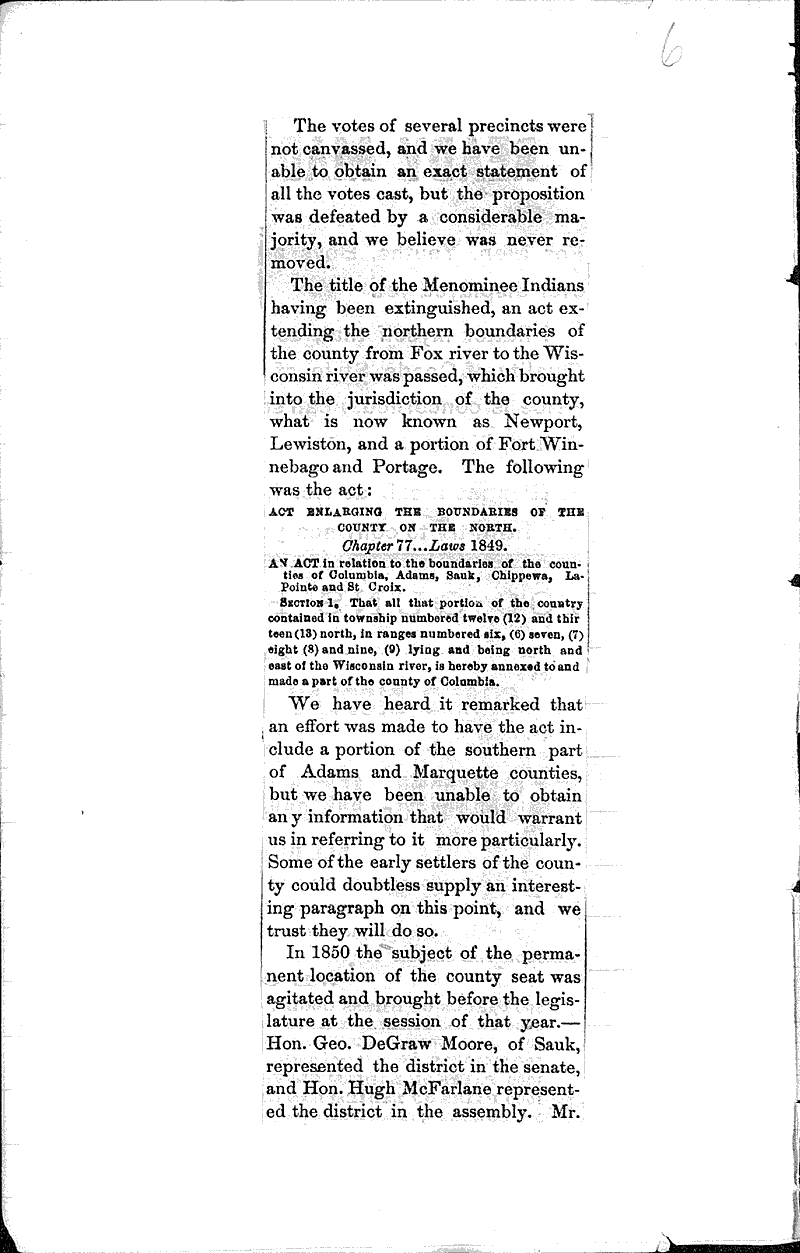  Source: Wisconsin State Register Topics: Government and Politics Date: 1875-11-06