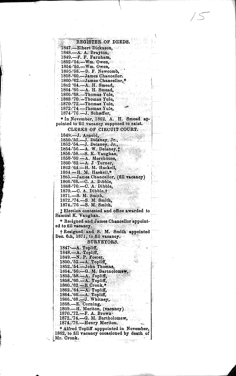  Source: Wisconsin State Register Topics: Government and Politics Date: 1875-11-06