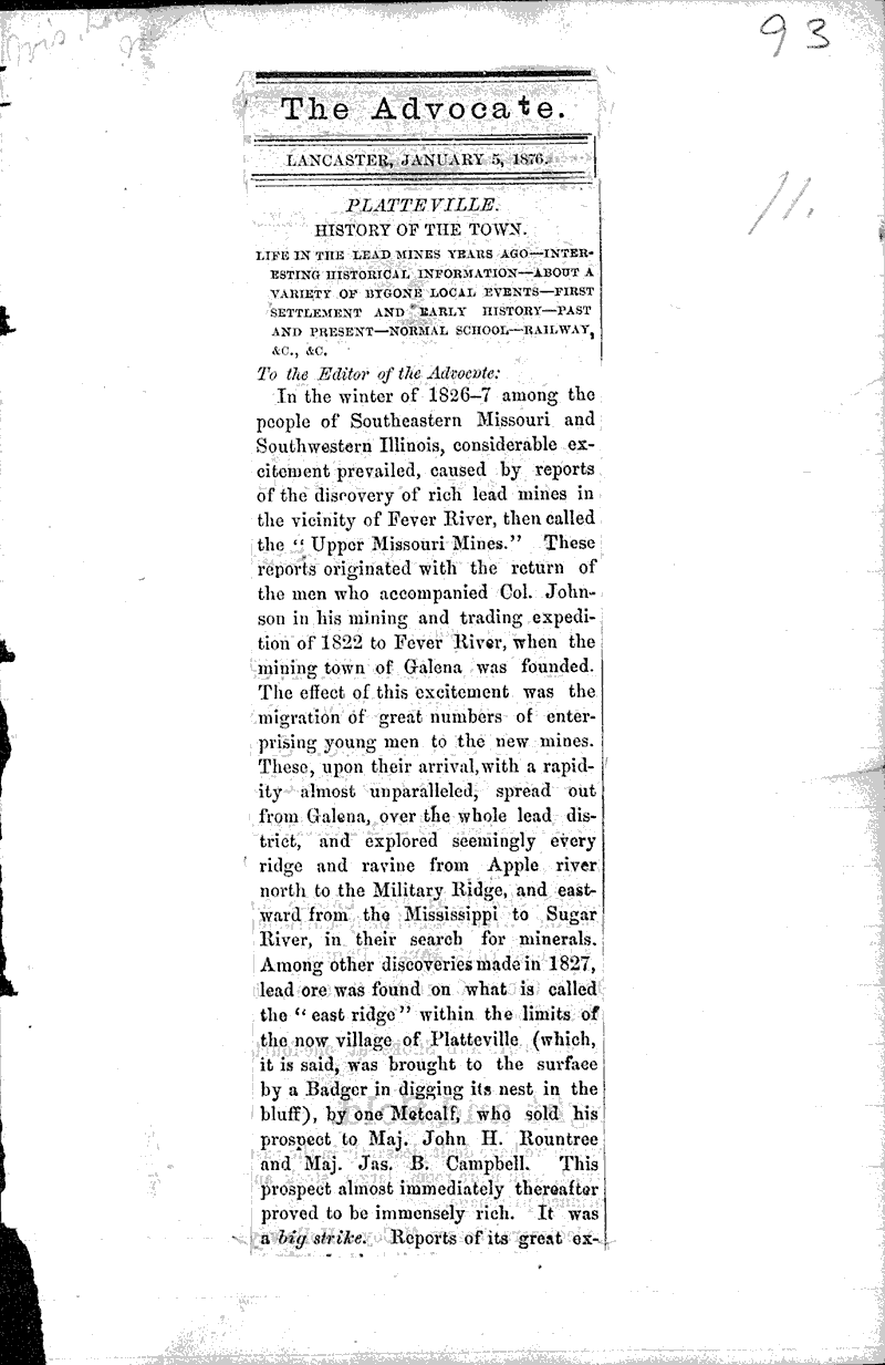  Source: Lancaster Advocate Date: 1876-01-05