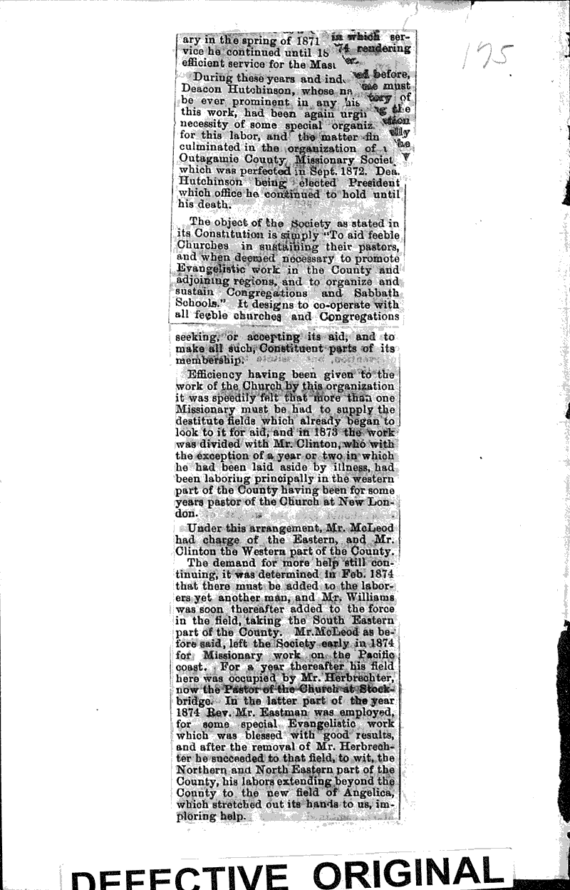  Source: Appleton Crescent Topics: Church History Date: 1876-01-01
